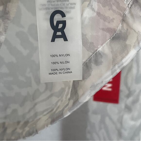 GOOD AMERICAN Icy Leopard Print Wind Breaker Jacket Athleisure Animal - Picture 11 of 13